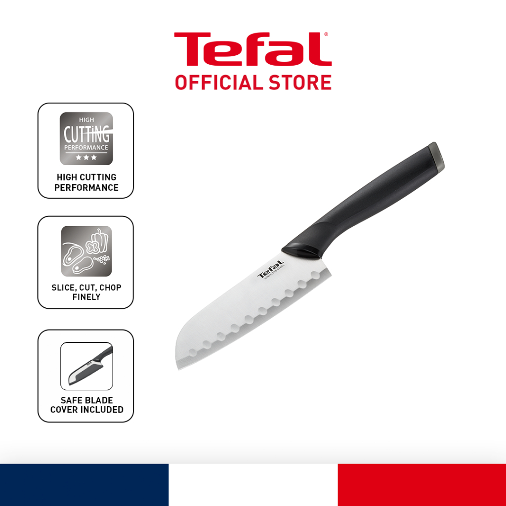 Tefal Comfort Santoku Knife with Cover 12cm (K22136) (Cooking Utensils