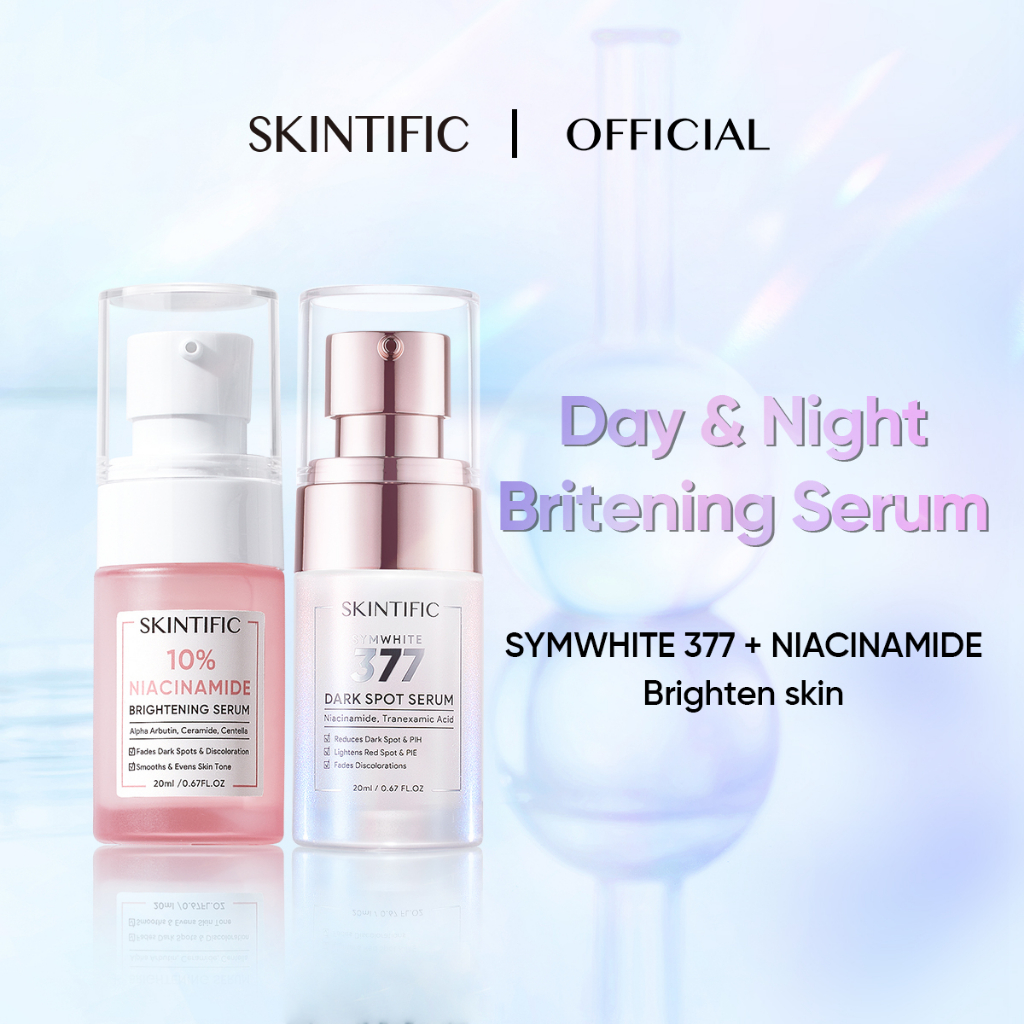 SKINTIFIC 10% Niacinamide Brightening Serum 20ML & 7 Days Brightening ...