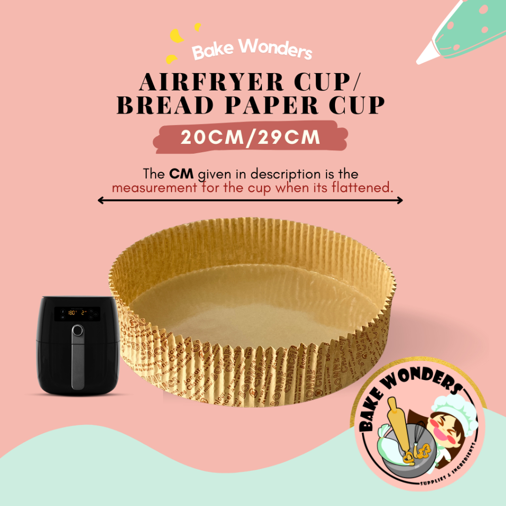 Airfryer Baking Paper/ Air Fryer Grease Proof Paper Cup/Bread Casing ...