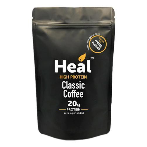 Heal Nutrition, High Vegan Protein Shake Classic Coffee, No sugar Added ...