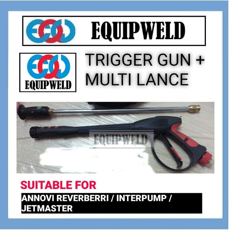 EQUIPWELD TRIGGER GUN HANDLE + MULTI LANCE WITH ADJUSTABLE NOZZLE FOR ...