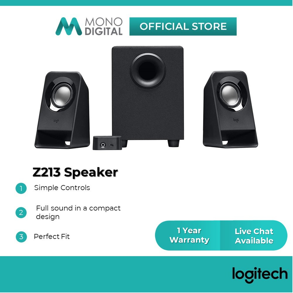 Z213 compact best sale 2.1 speaker system