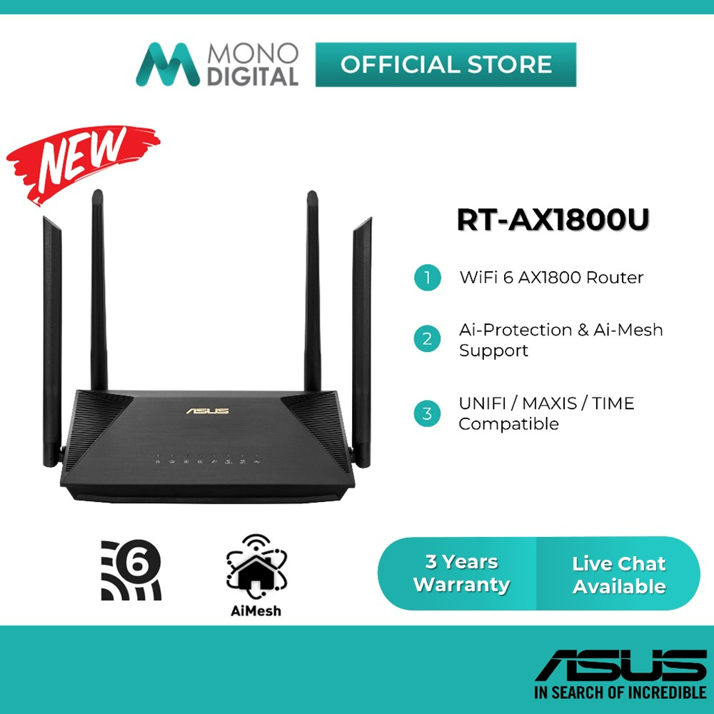 Dual-Band AX1800 WiFi 6 Router