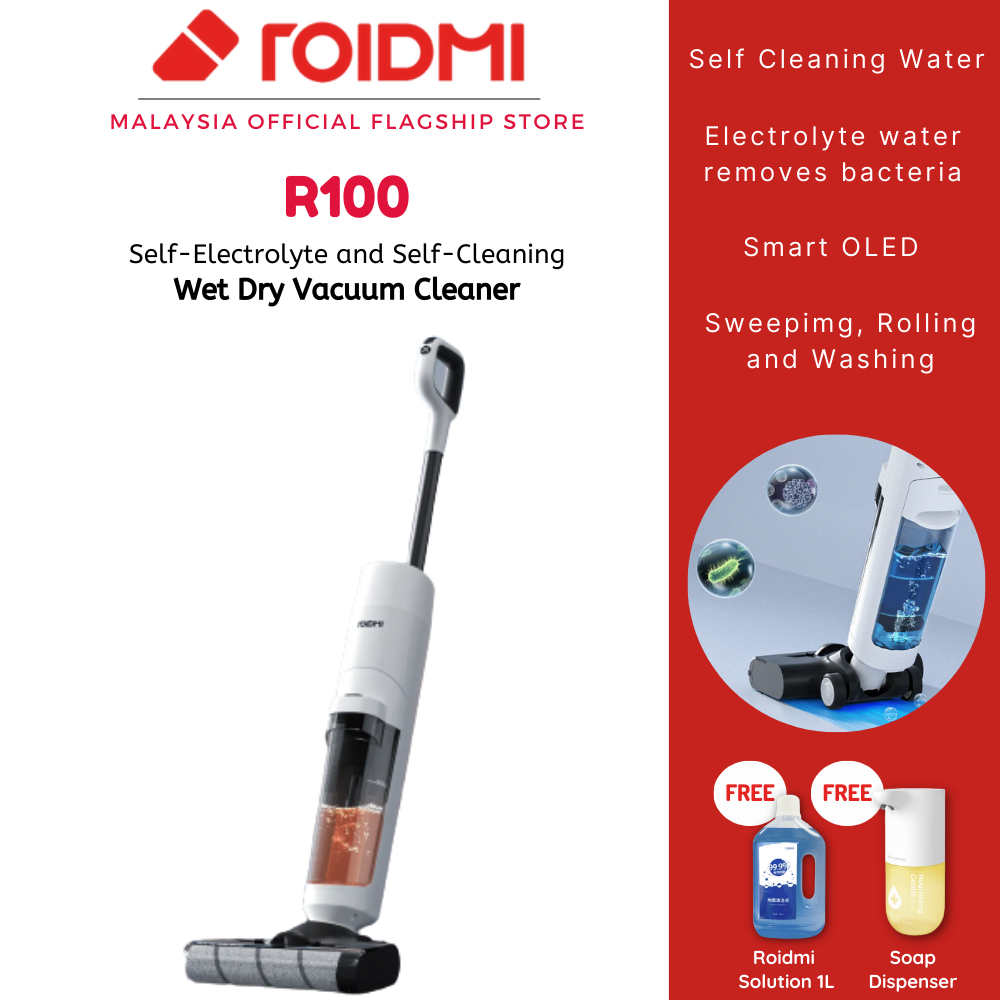ROIDMI R100 Smart Cordless Wet Dry Vacuum Cleaner Shopee Malaysia