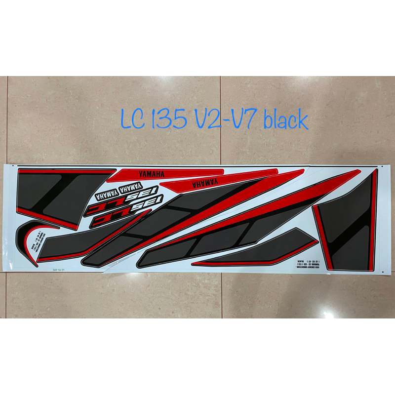 Yamaha lc135 v2 v3 v4 v5 v6 v7 body sticker 1991 edition (173) | Shopee ...