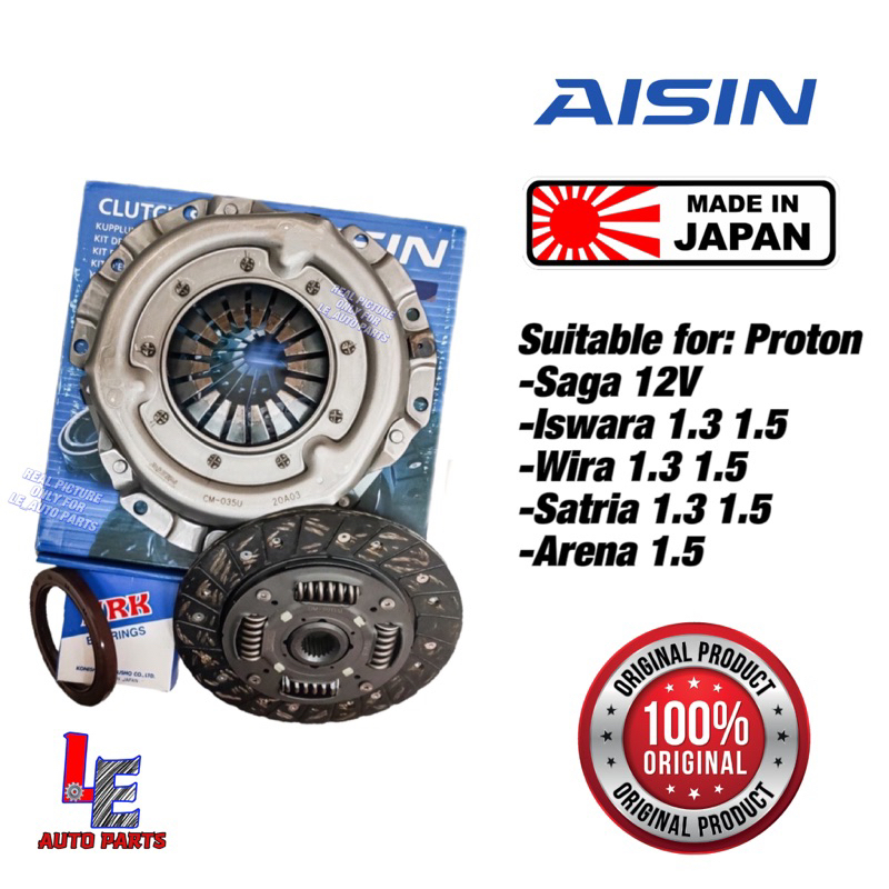 100 Original Aisin Japan Proton Saga 12V Iswara LMST Wira Satria 1.3 1