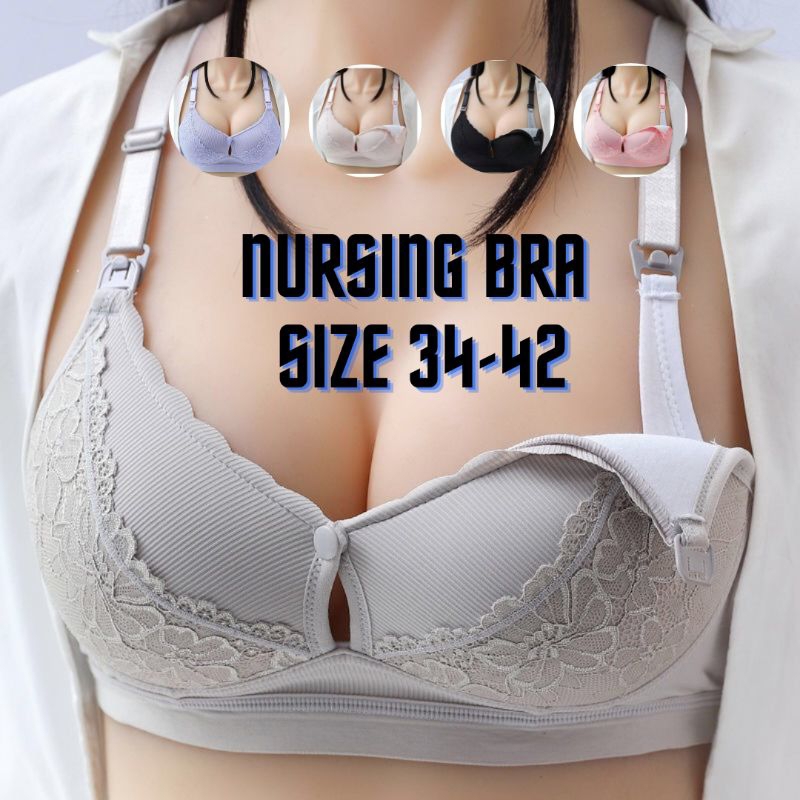 MU BRA MENYUSU CUP C / BREASTFEEDING BRA NON WIRED / MATERNITY BRA