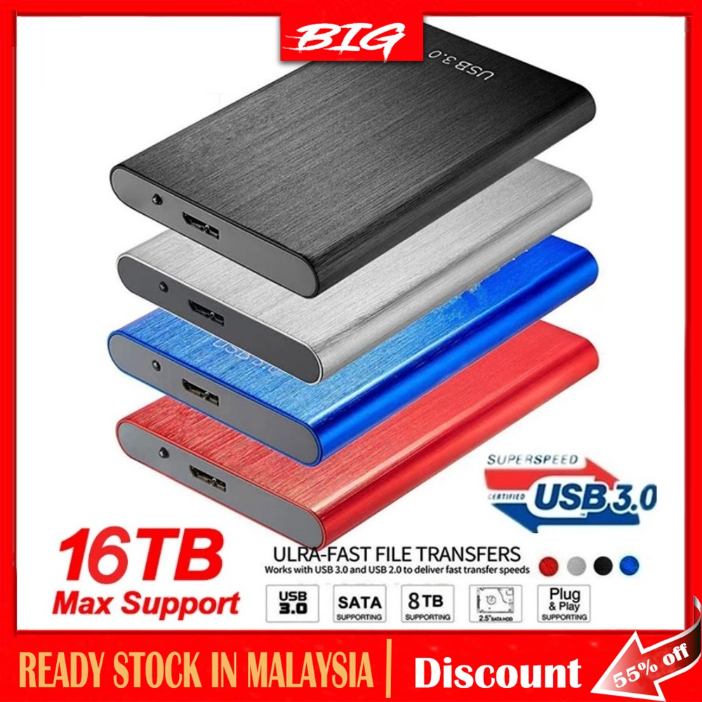 Solid State Mobile Hard Drive 500GB-16TB Portable SSD Ultra-Thin Mini