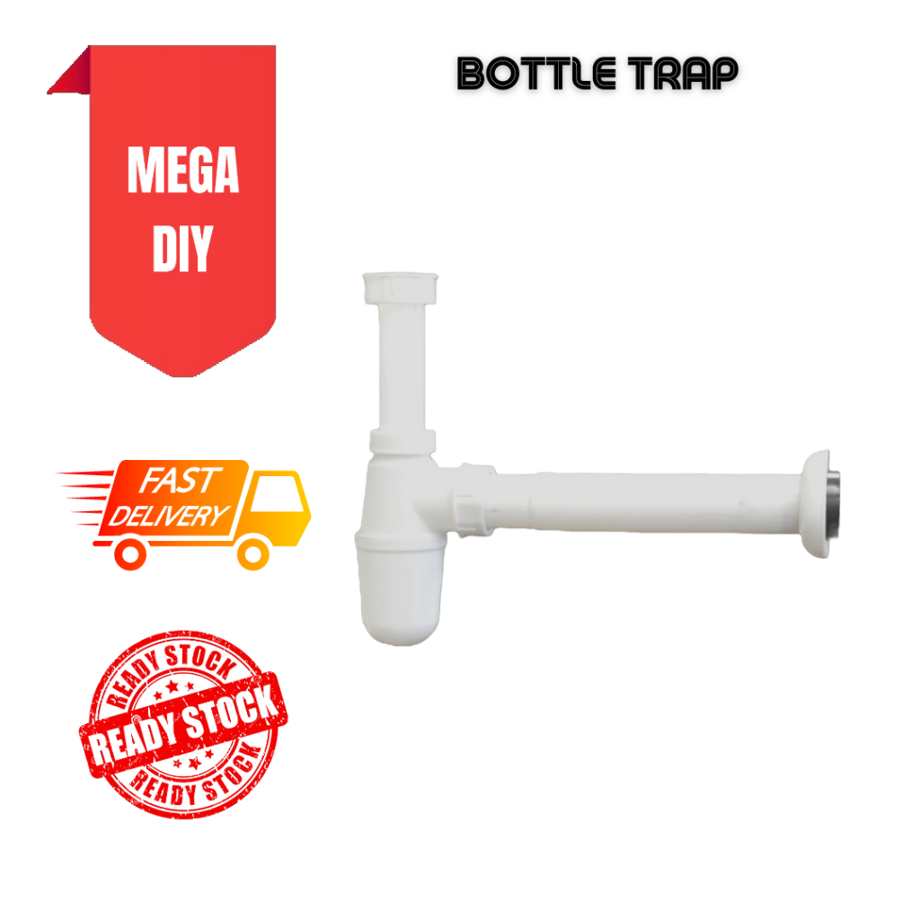 Plastic Bottle Trap With Waste Without Waste 32MM/40MM Sink Accessories ...