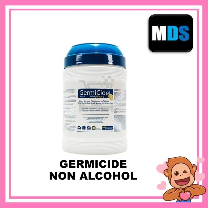 【Ship Today】GERMICIDE NON ALCOHOL SURFACE WIPES- 1 BOTTLE (200 PCS ...
