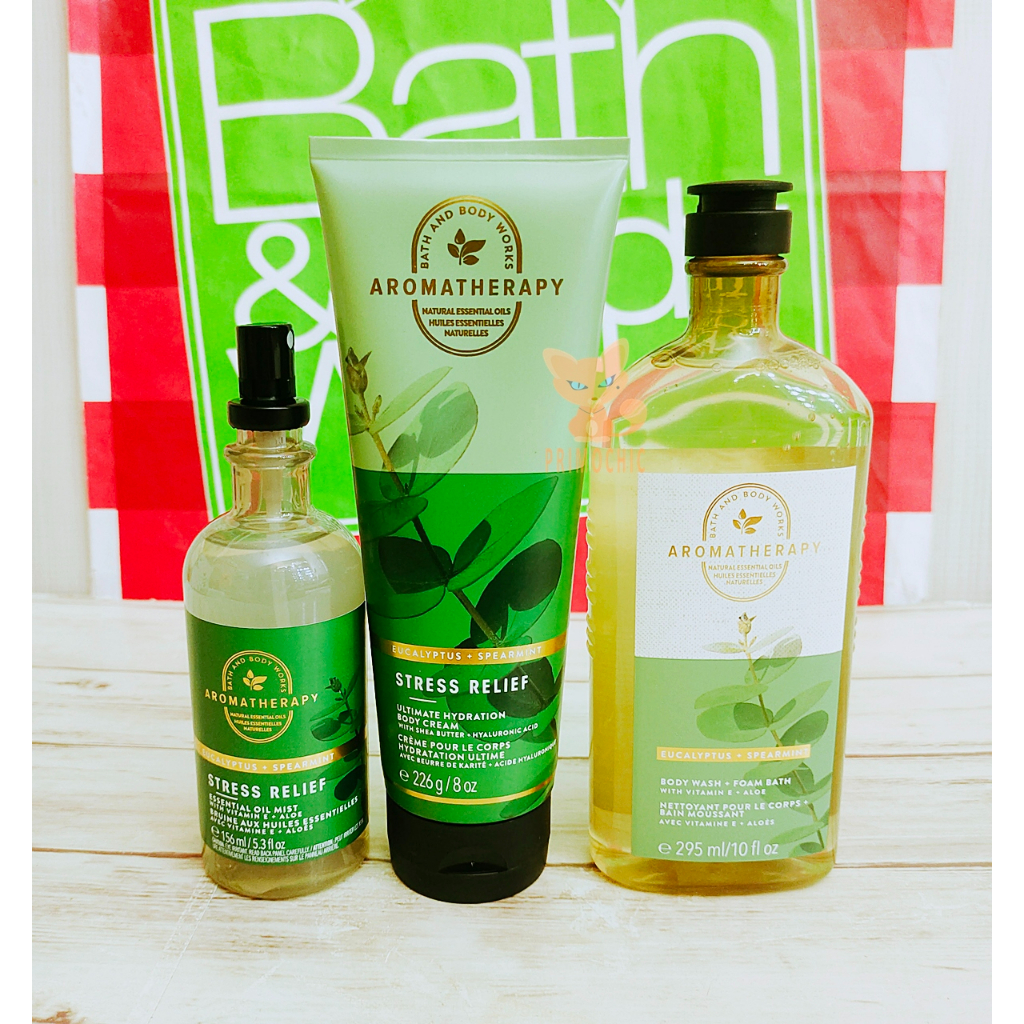 Aromatherapy Eucalyptus Spearmint Bath & Body Works Stress Relief Body