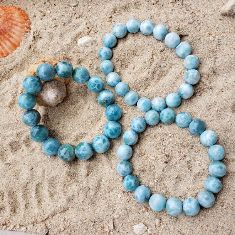 Dominican Republic 🇩🇴 Natural Blue Larimar Bracelet Shopee