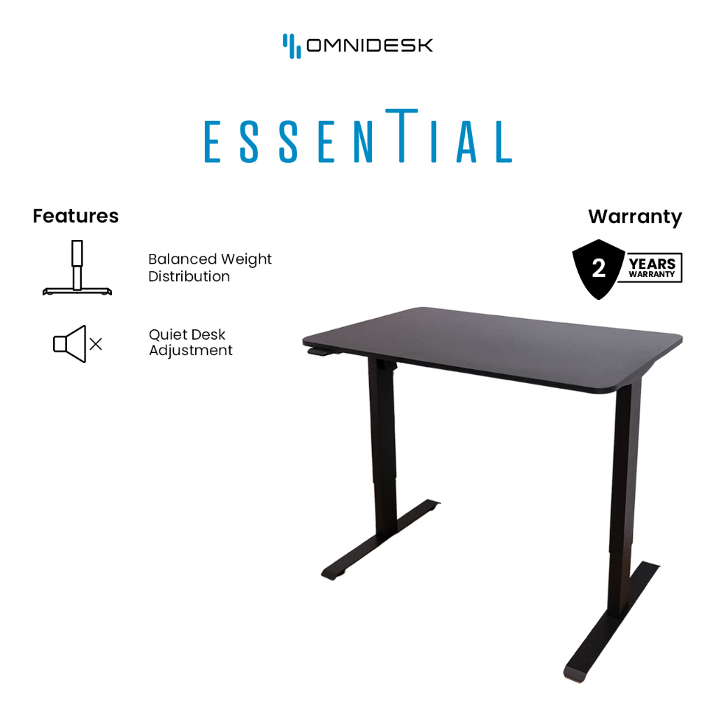Omnidesk Essential Entrylevel HeightAdjustable Desk Shopee Malaysia