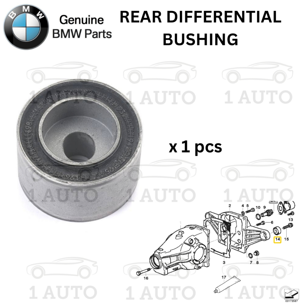 GENUINE BMW PARTS REAR DIFFERENTIAL BUSHING (1PCS) BMW E36 318i 320i