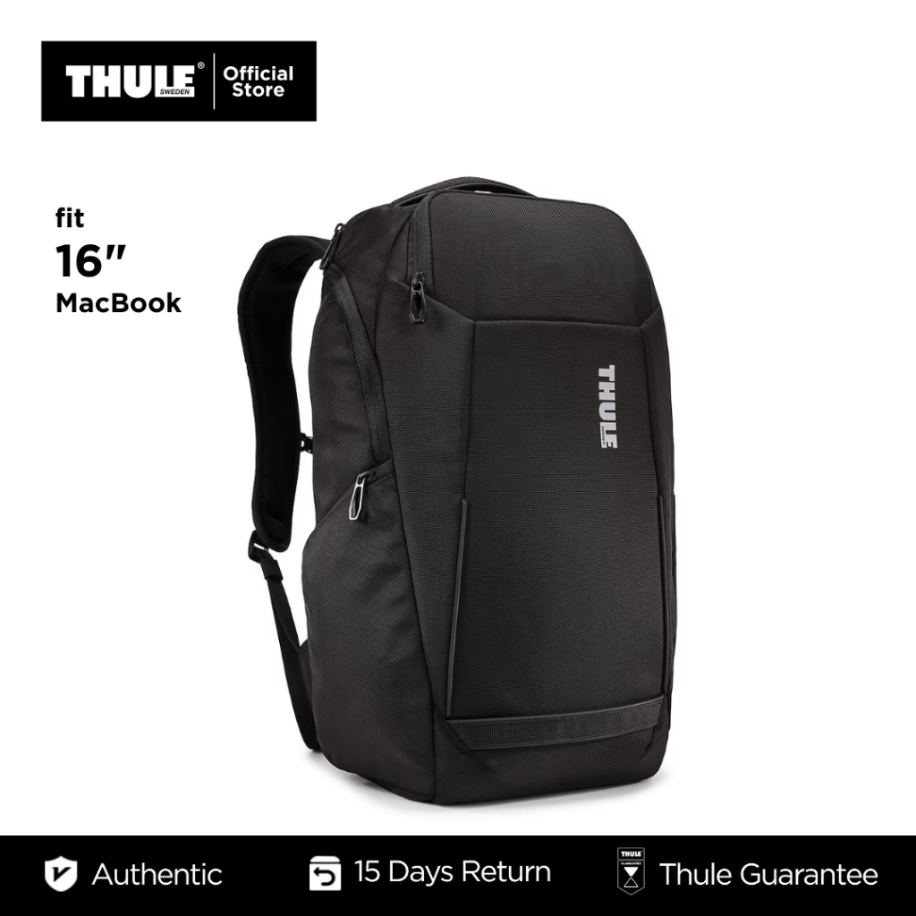 Thule Accent Laptop Backpack 28L Black Shopee Malaysia
