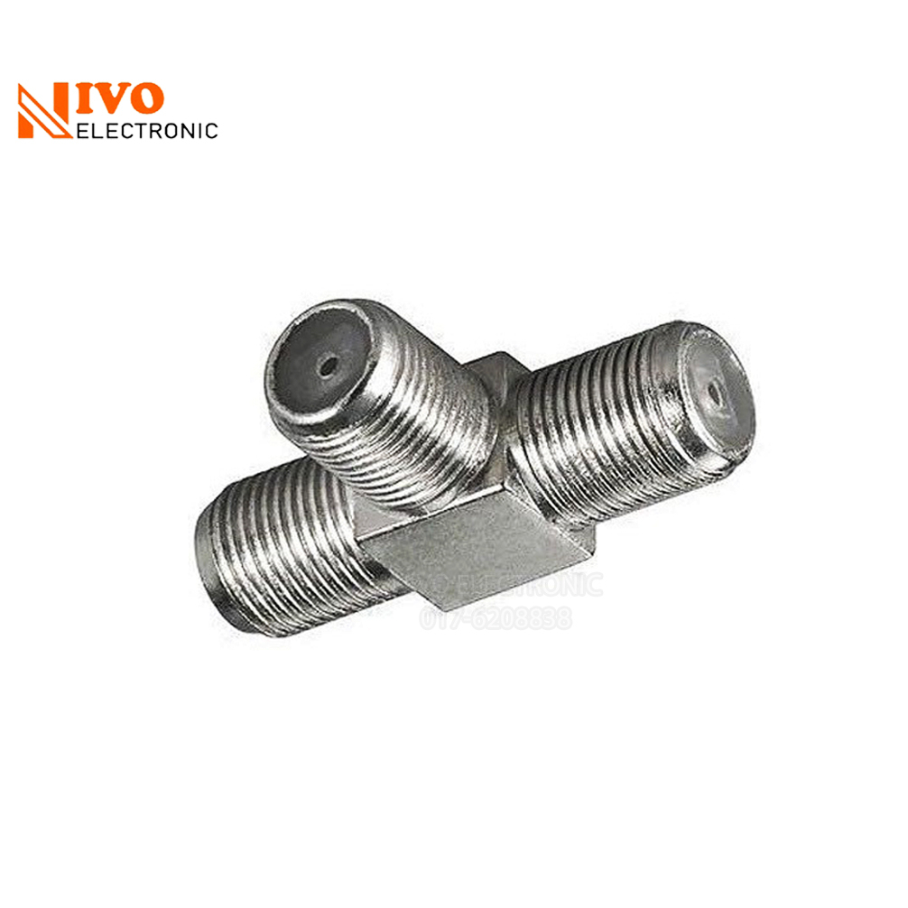 F PLUG T JOIN CONNECTOR FEMALE COUPLER ( CCTV USE ) | Shopee Malaysia