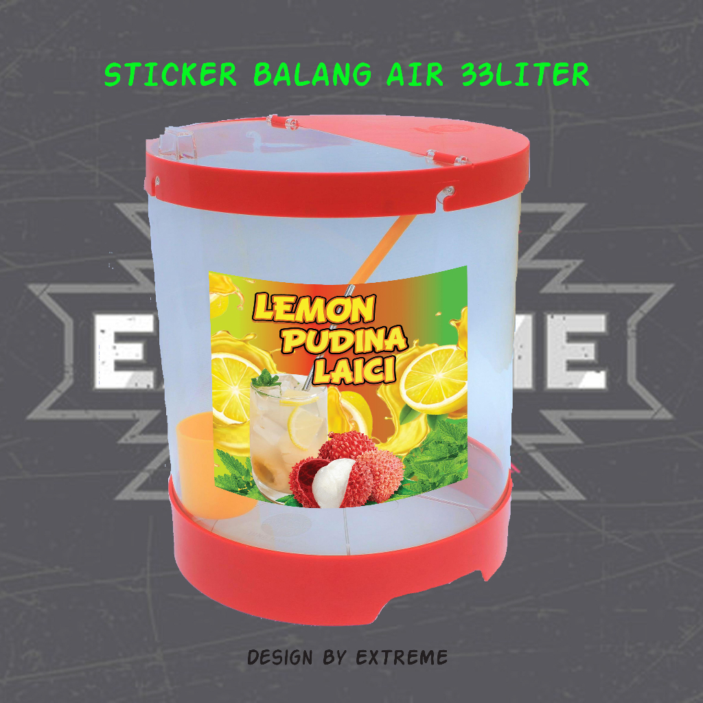 STICKER BALANG LEMON PUDINA LAICI SBLPL006 (Size 12inci) | Shopee Malaysia