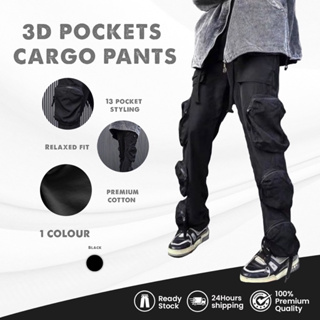 OFF-WRLD Techwear 3D Pocket Cargo Pants