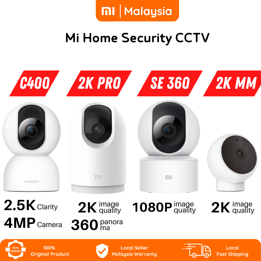 Xiaomi Home Security Camera CCTV PTZ 2K Pro / C200 / C300 /C400 /C500