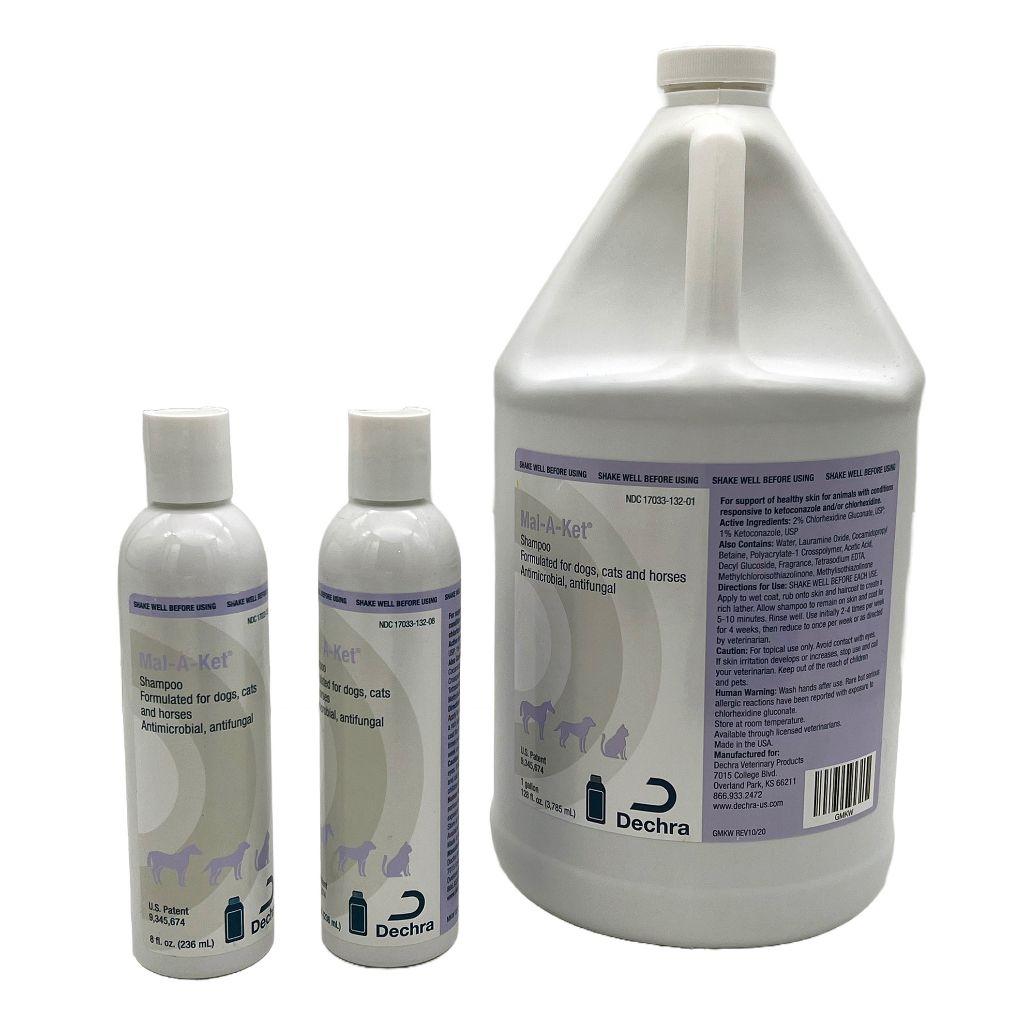 Dechra MalAKet Antimicrobial Shampoo for Cats & Dogs for Severe