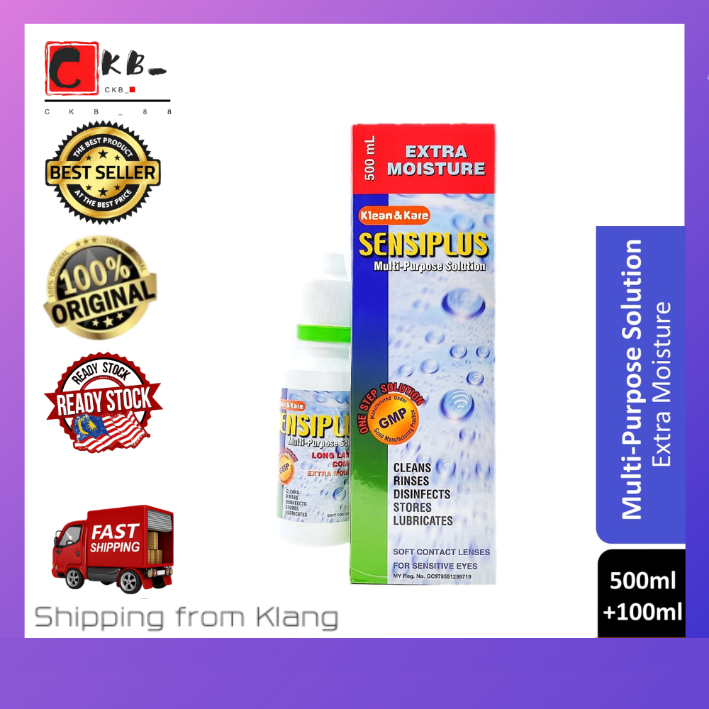 🔥Ready Stock🔥Klean & Kare Sensiplus Multi-Purpose Solution (500mL+100mL ...