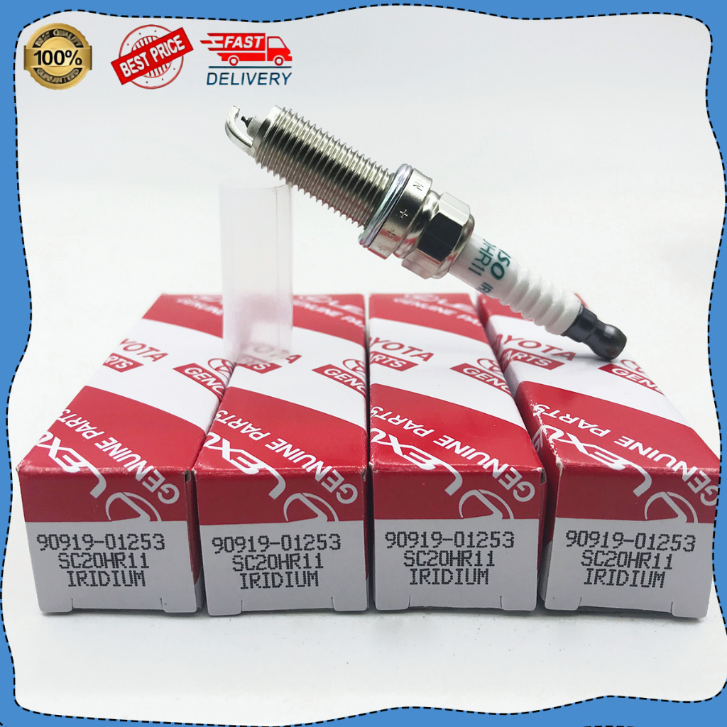 (100 New Original) 4PCS Myvi TOYOTA Iridium Spark Plug SC20HR11 WISH