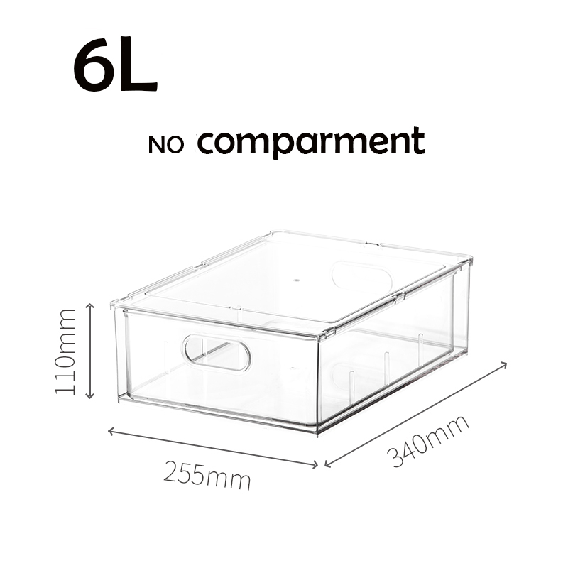 Locaupin Desk Organizer,Stackable Organizer Drawers, Clear Desk Storage