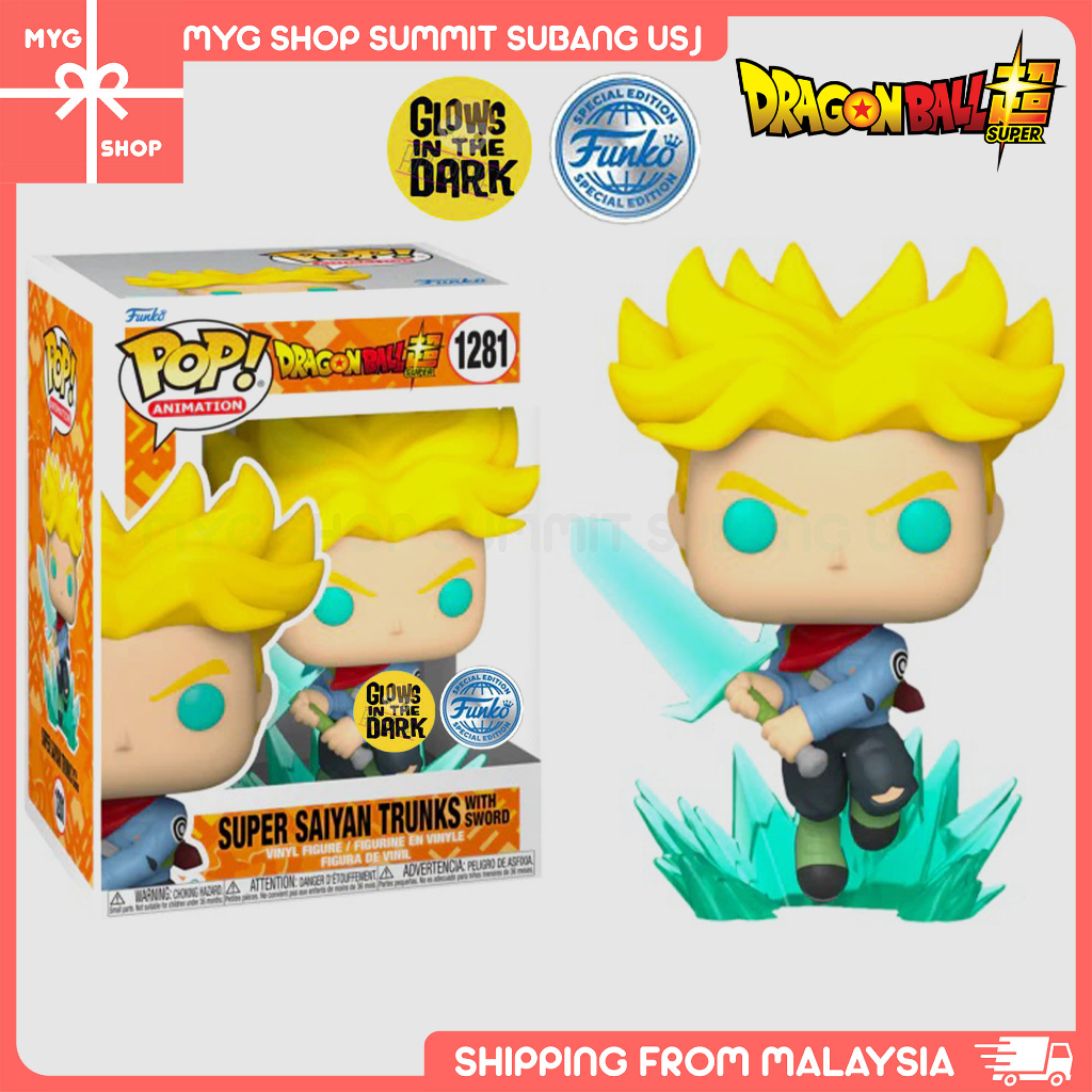 [SPECIAL EDITION] Funko Pop Super Saiyan Trunk with Sword 1281 Dragon Ball Super GITD