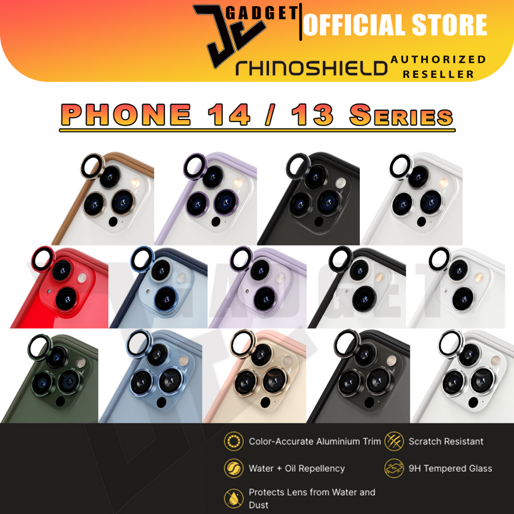 RhinoShield Camera Lens for i Phone 14 Pro Max 13 Pro Max 9H Tempered