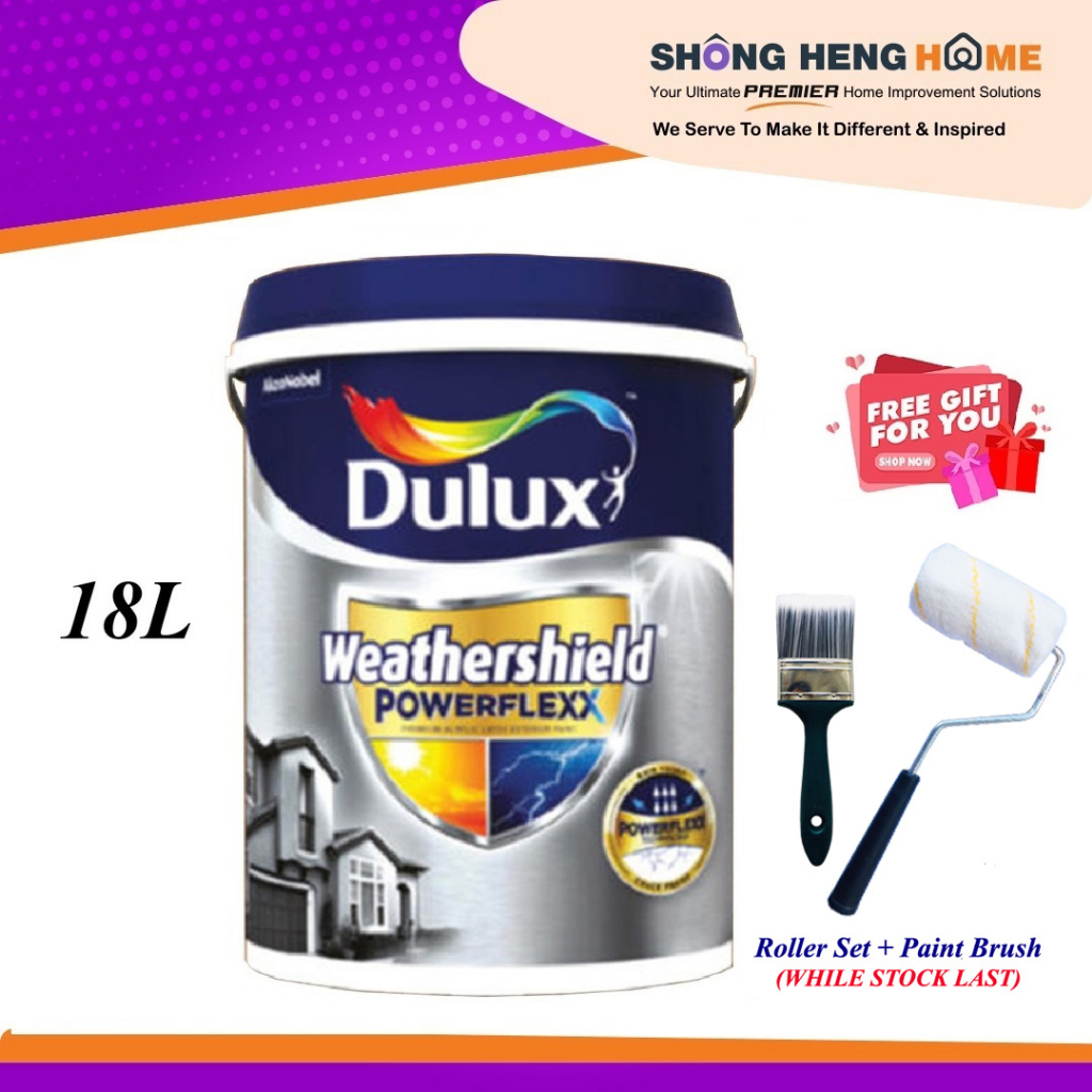 18L Dulux Weathershield Powerflexx Exterior Wall - COLOR OPTION-REMARK ...