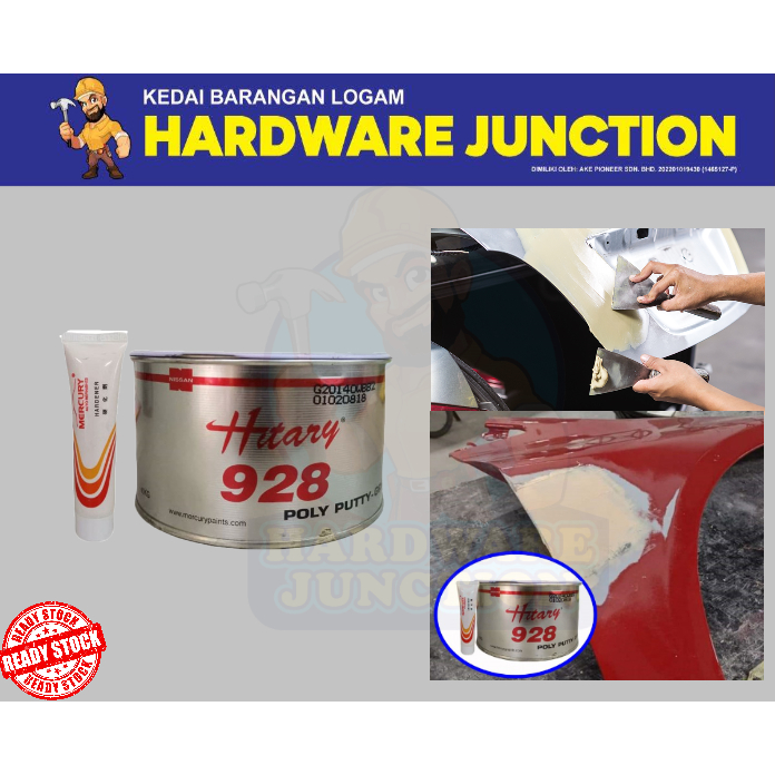1KG HITARY 928 CAR POLY PUTTY WITH HARDERNER AUTOMOTIVE PUTTY SIMEN