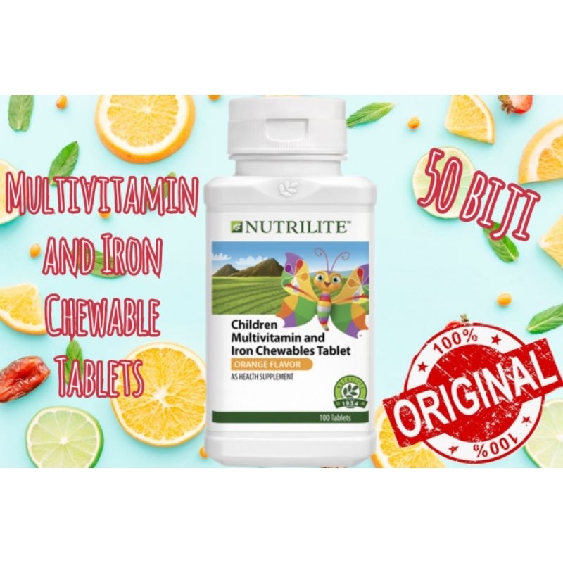 NUTRILITE Multivitamin And Iron Chewable Tablets (50biji) Shopee Malaysia