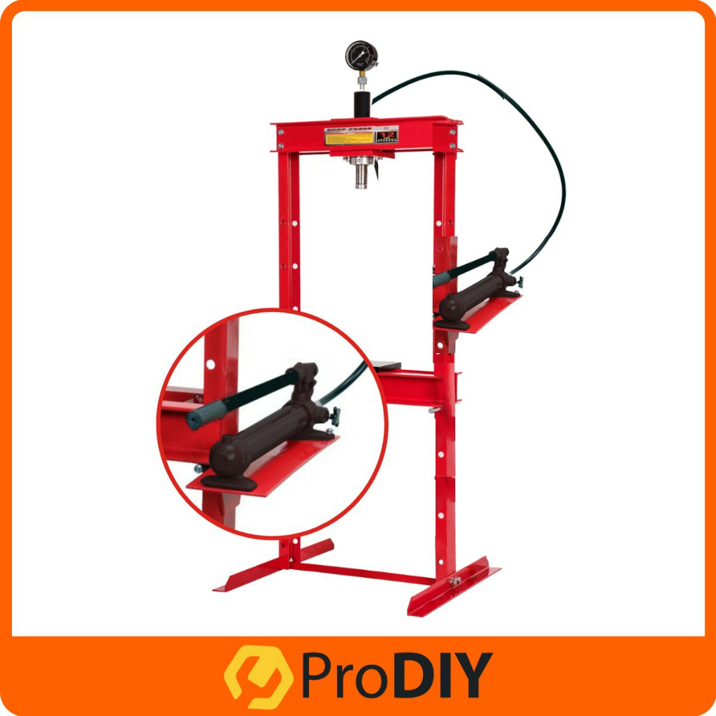 20 TON TAN Heavy Duty Hydraulic Shop Press Machine With Gauge Meter Car ...