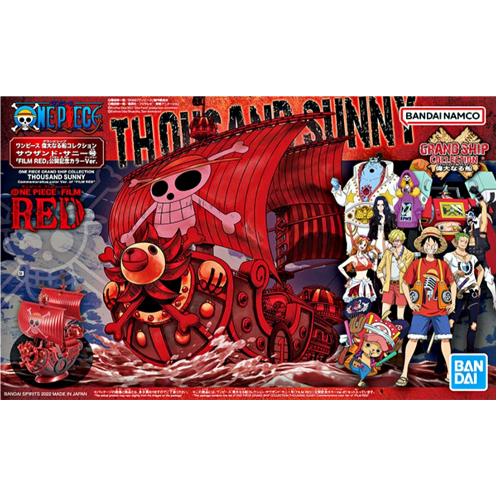 Original Bandai One Piece Film Red Grand Ship Collection Thousand Sunny