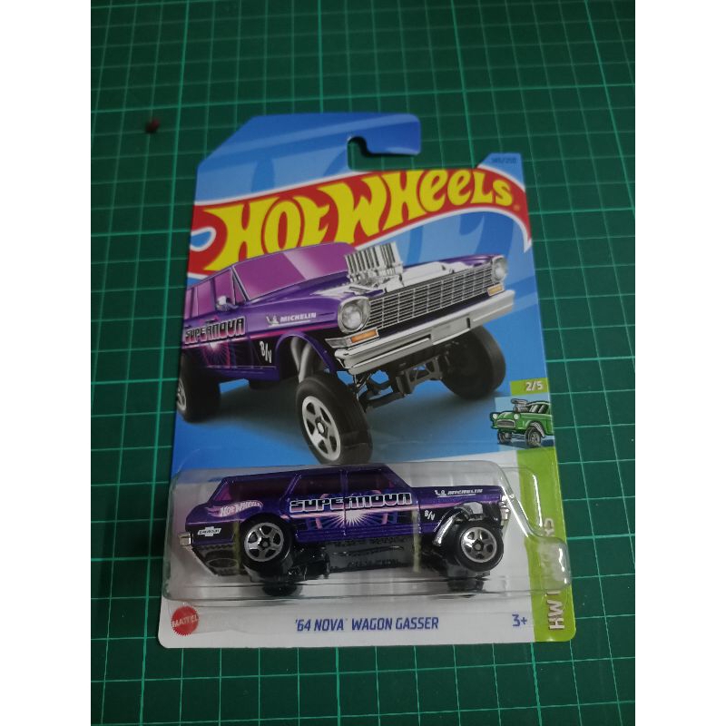 64 nova wagon gasser hot wheels mattel diecast 1/64 1:64 | Shopee Malaysia