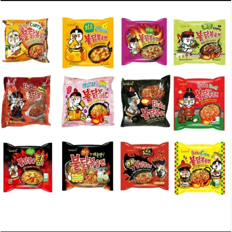 Ramen Buldak Cheese / Spicy / Ghost Pepper / Kimchi | Shopee Malaysia