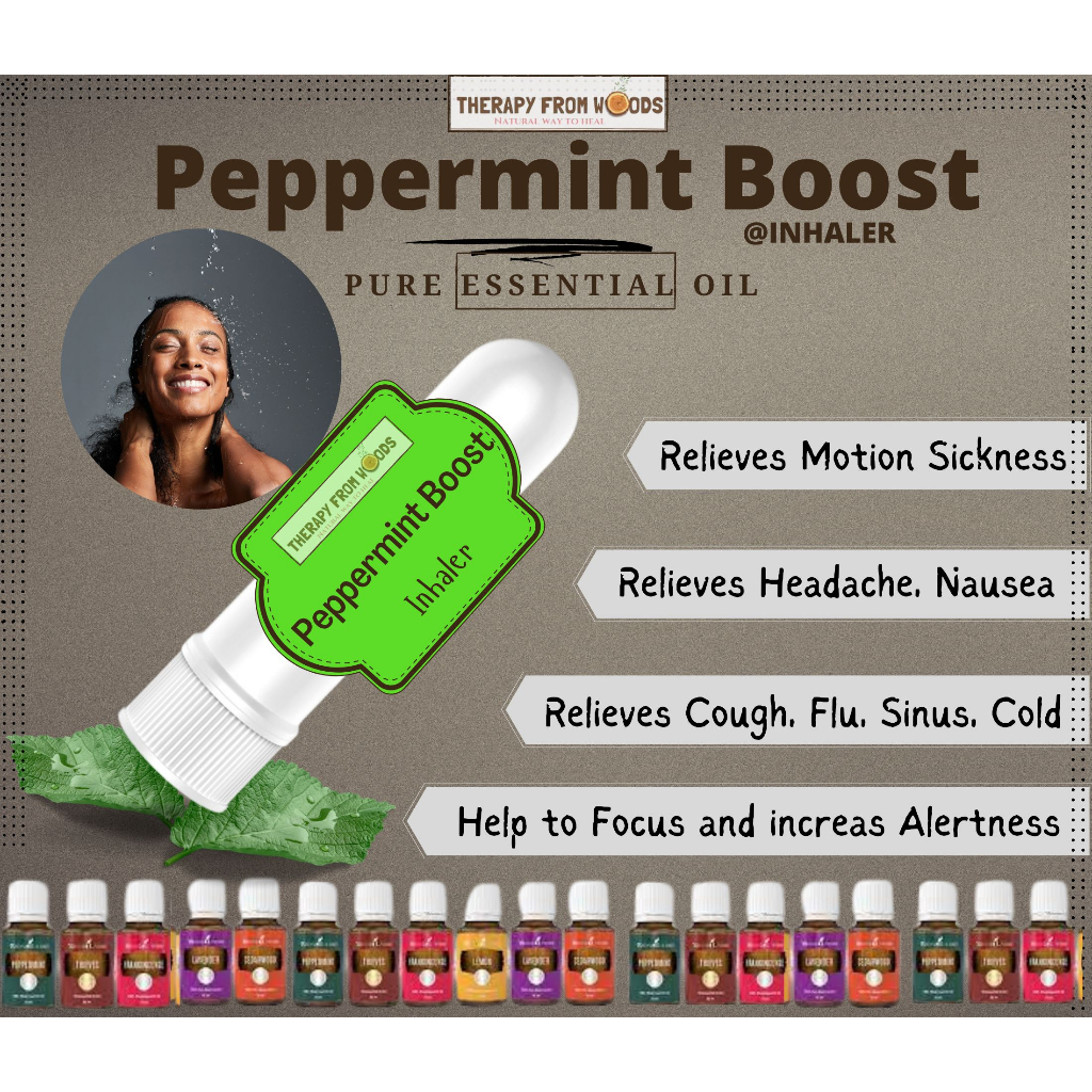 Peppermint Boost essential oil Inhaler / Inhaler Essential Oil Nasal ...