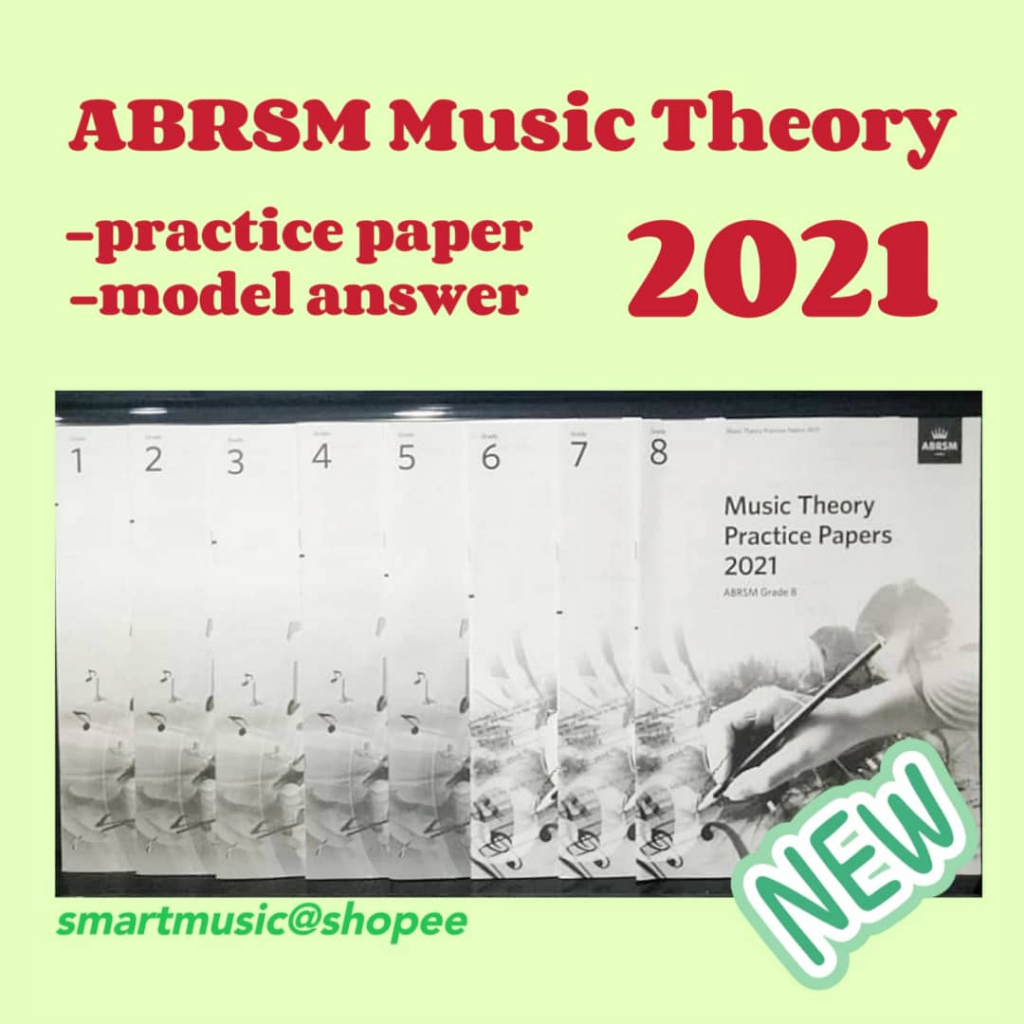 ABRSM Music Theory Practice Papers 2021 Grade 1 To Grade 8 / Model ...