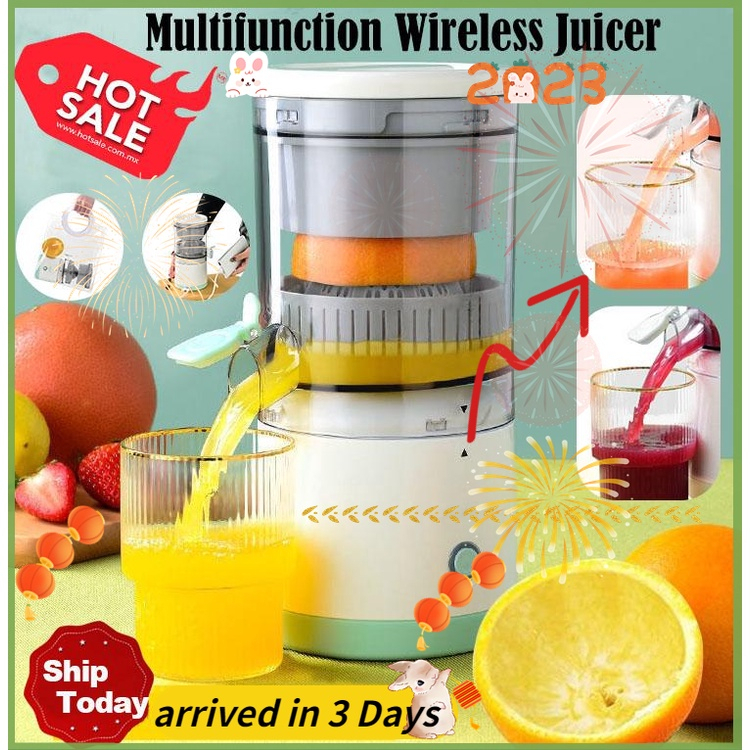 Multifunctional Wireless Electric Juicer Steel Orange Lemon Blender USB  Portable