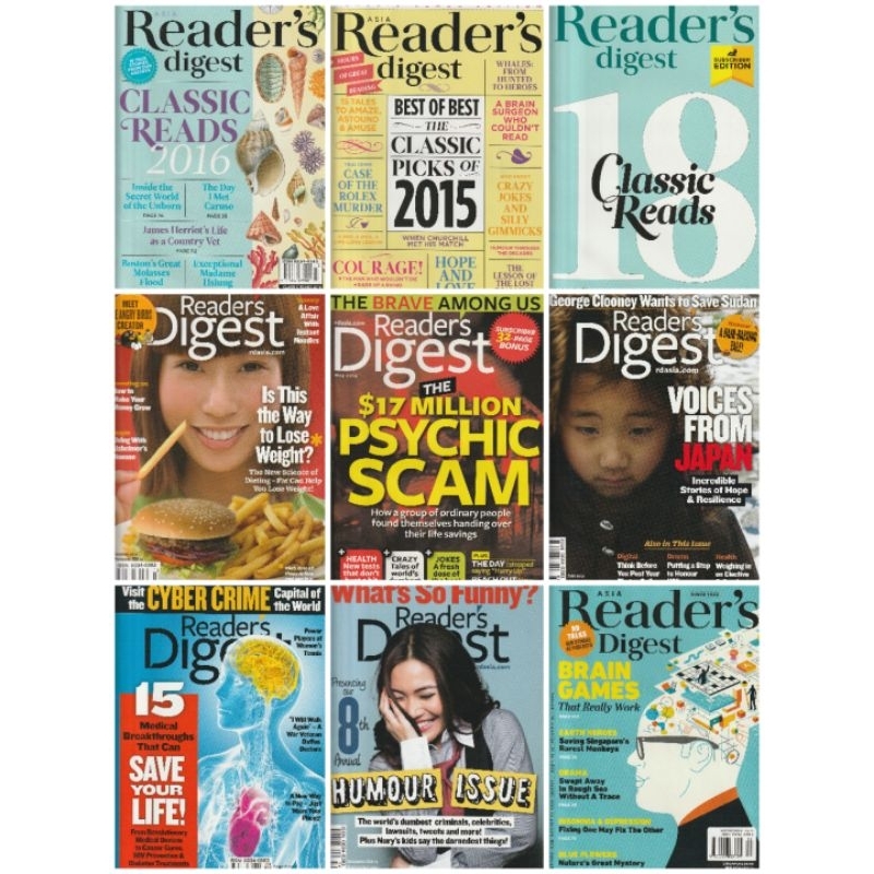 (USED & LIKE NEW) HARDCOPY READER'S DIGEST ENGLISH ASIA EDITION ...