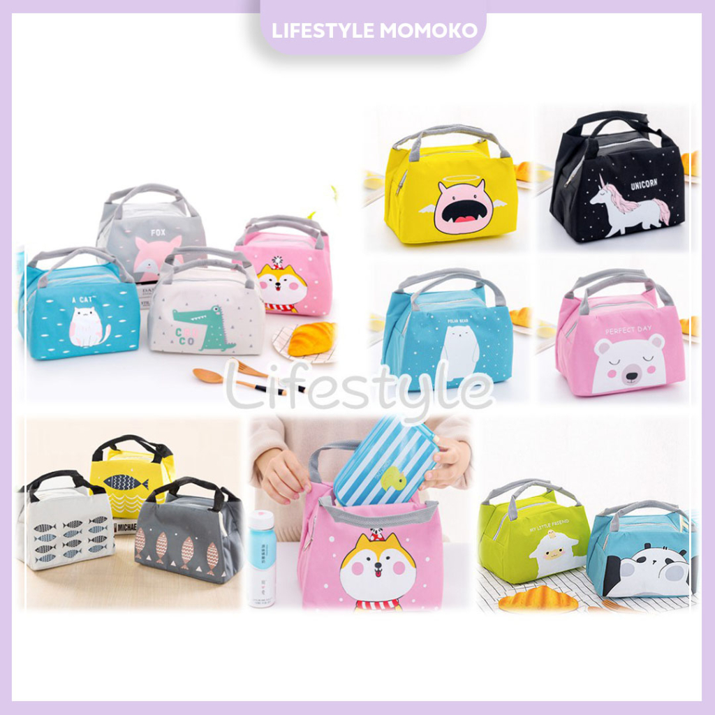 Portable Cartoon Insulated Thermal Cooler Lunch Box Carry Tote Storage ...