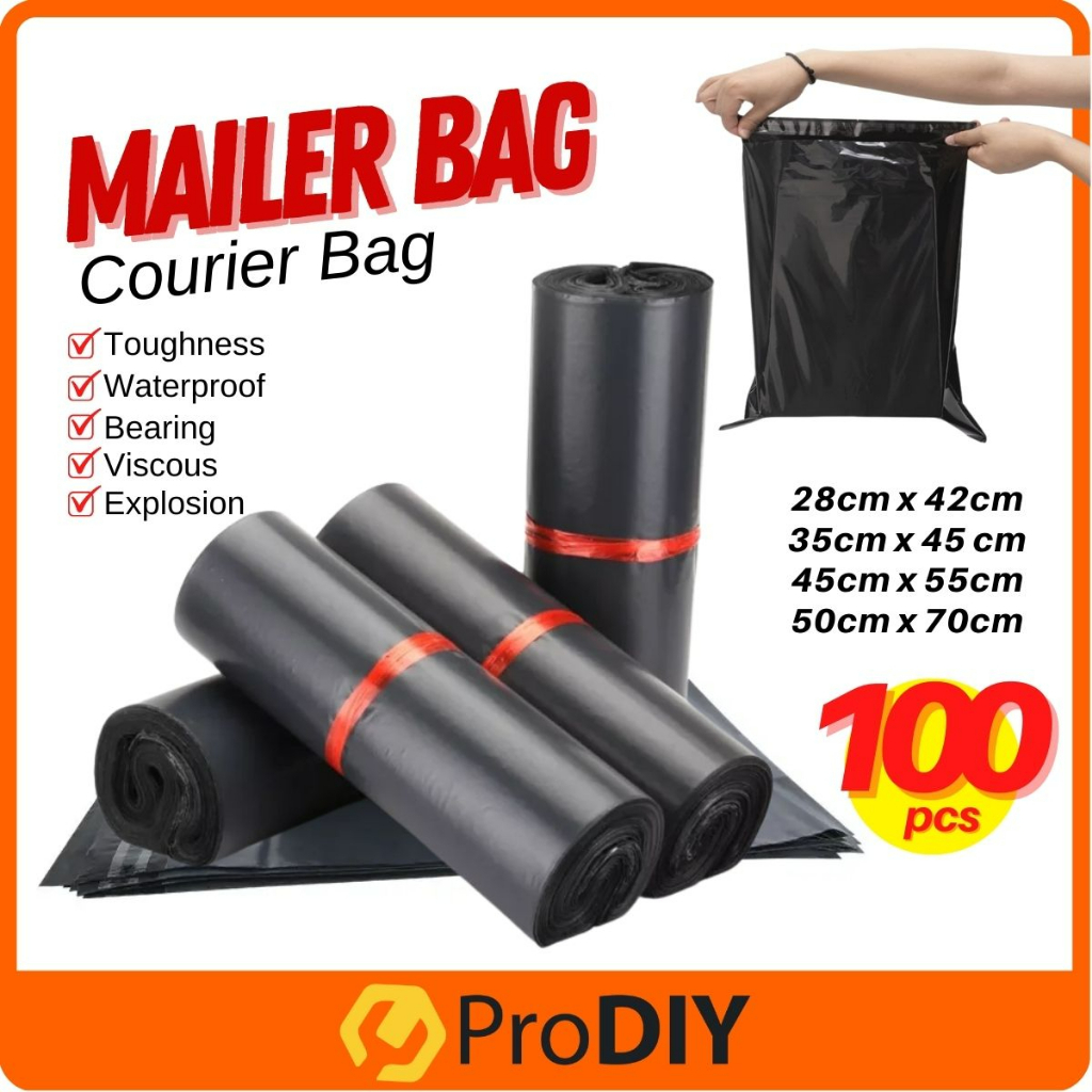 100pcs Mailer Courier Bag Pocket Postage Parcel Bag Without Pocket Flyers Courier Flyer Plastic