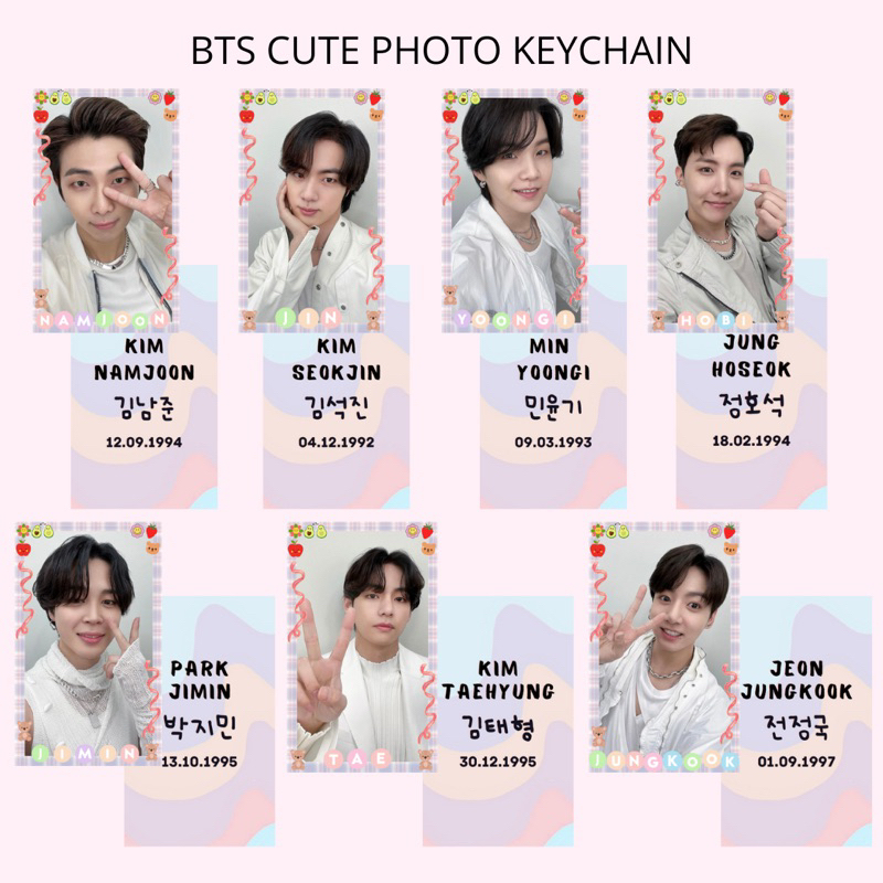 BTS KEYCHAIN (FAN MADE) | Shopee Malaysia