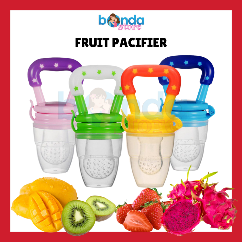 Baby Feeder Food Bite Silicon Fruit Pacifier Puting Buah Baby Fruit ...