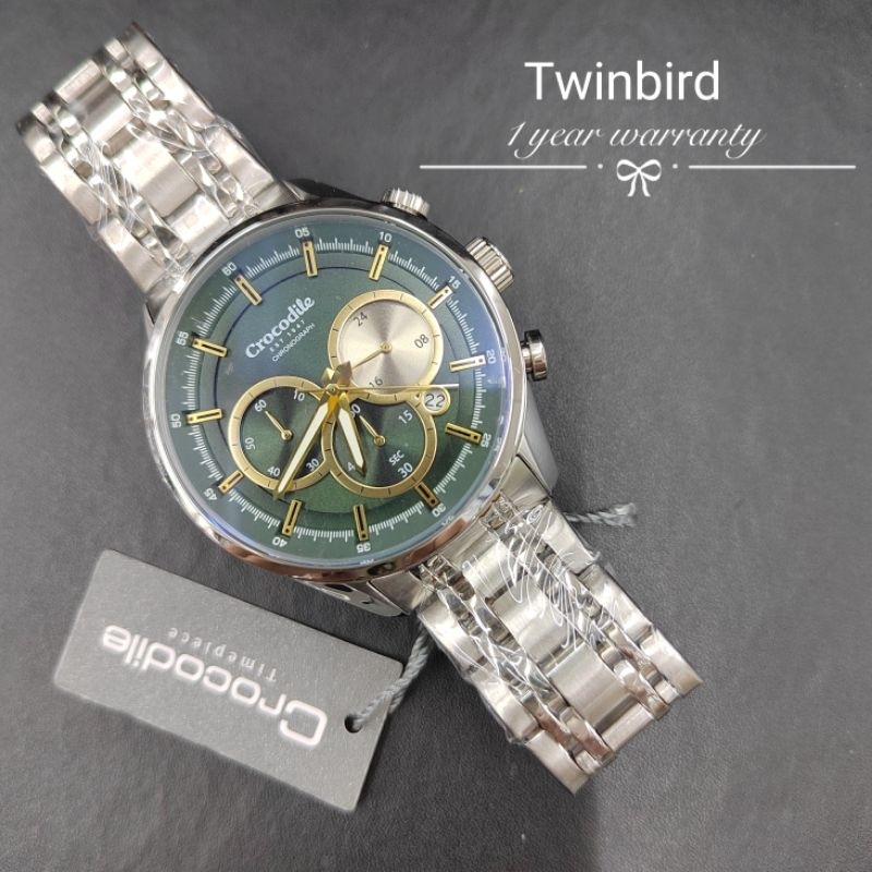 🐊CR7172 CROCODILE CHRONOGRAPH MAN WATCH 168C Shopee