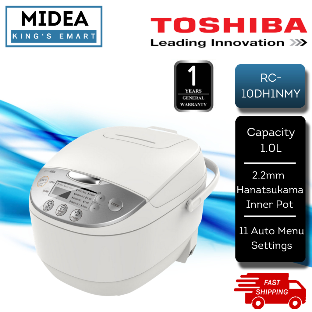 Toshiba 1.0L Digital Multi Function Rice Cooker with 2.2MM 5 Layers ...