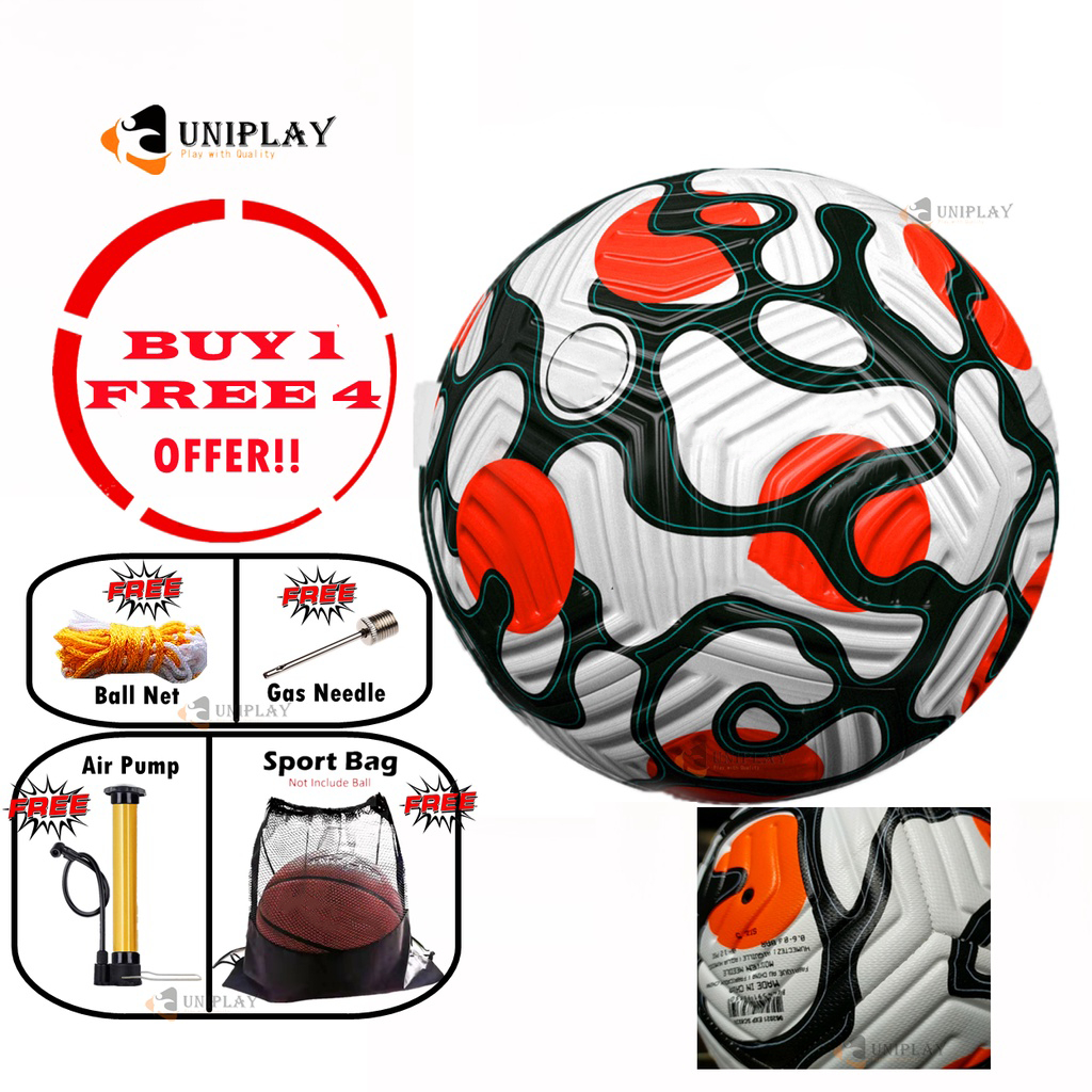 UNIPLAY 100% Quality Size 5 Bola Sepak Premium Football Saiz 5 Soccer ...