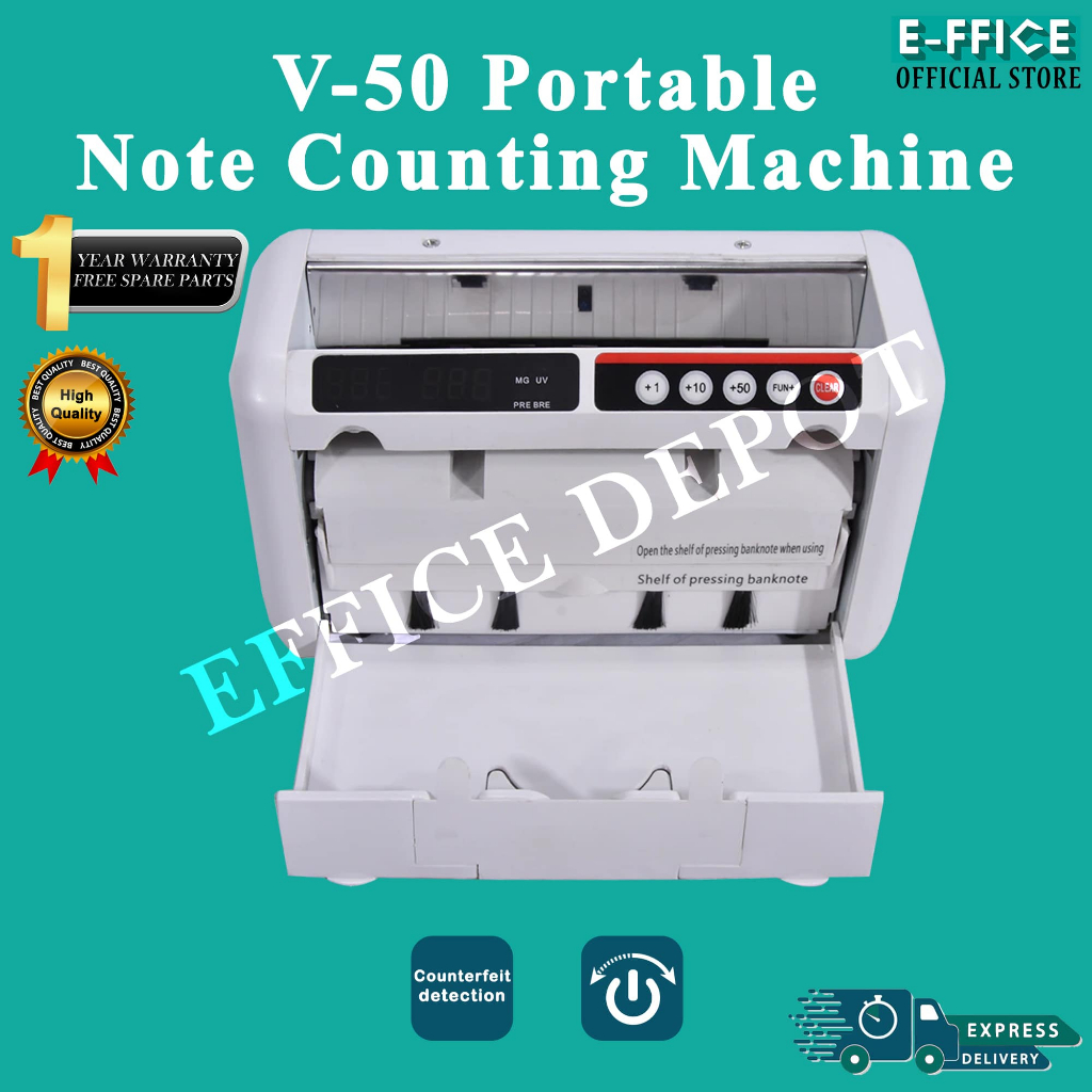 Effice Depot - V-50 Portable SDC Money Bank Note Counting Machine ...