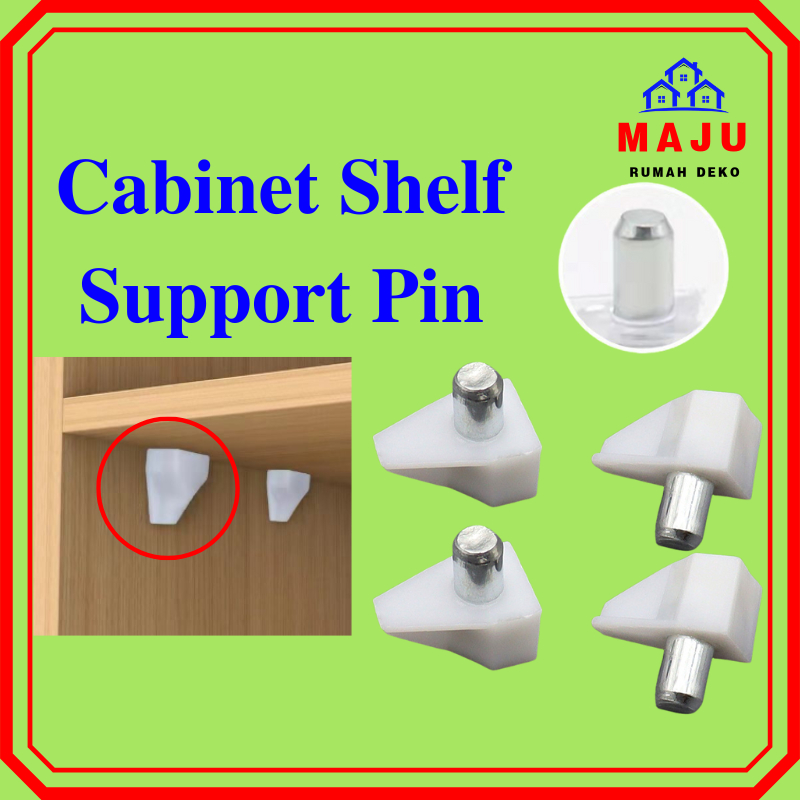 MAJU Shelf Support Pin PVC 12pcs 50pcs Plastic Kitchen Almari