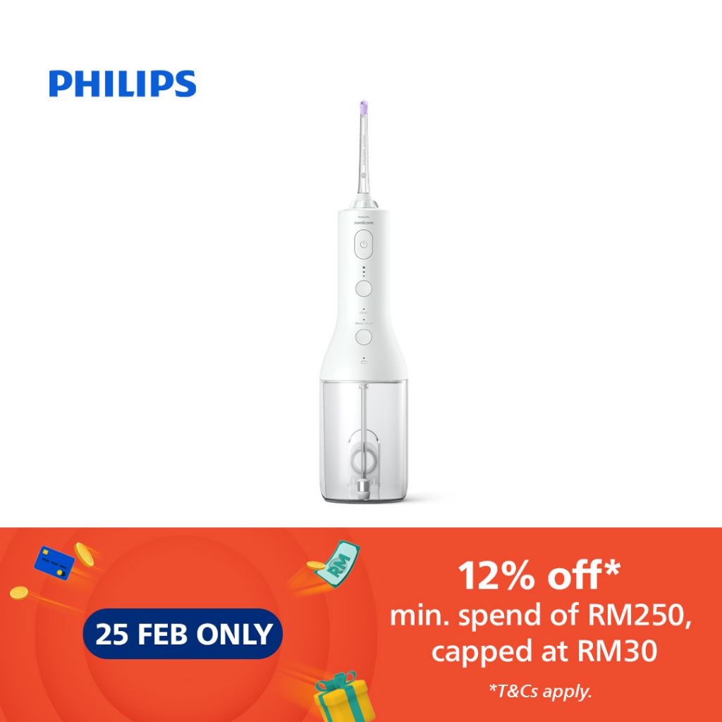 Philips Sonicare Cordless Power Flosser Oral Irragator HX3806/31 Shopee Malaysia